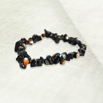 Bracelet Agate noire (Onyx)